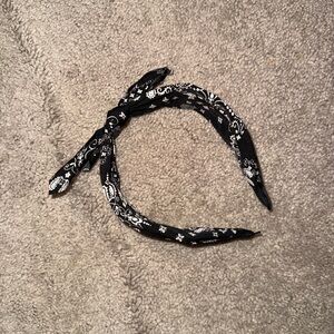 Target Black and White Paisley Headband